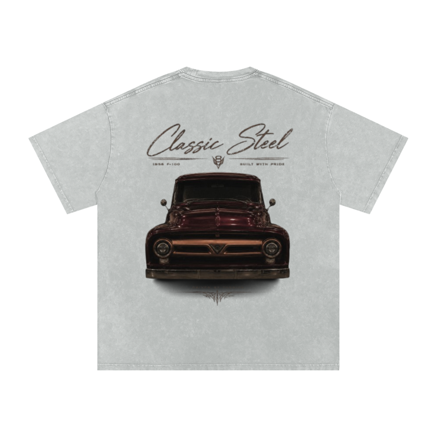 Snow Washed Oversized Cotton T-Shirt
