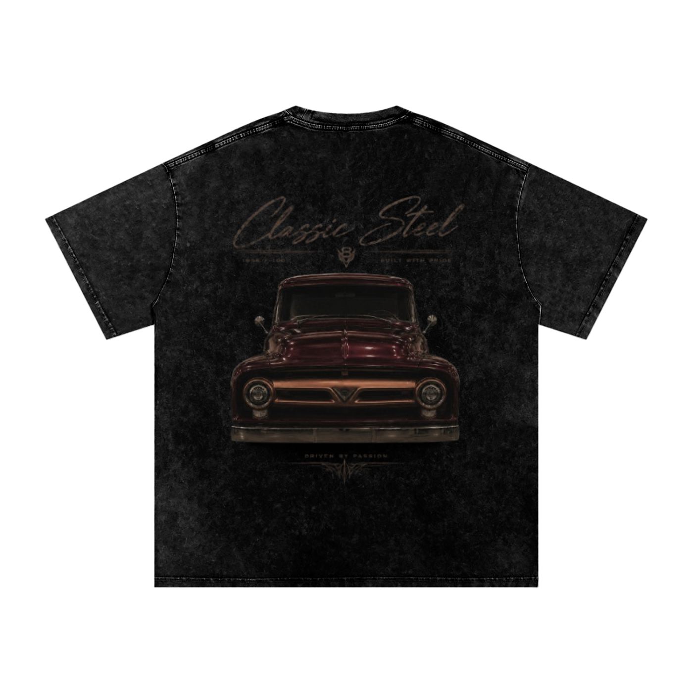 Snow Washed Oversized Cotton T-Shirt